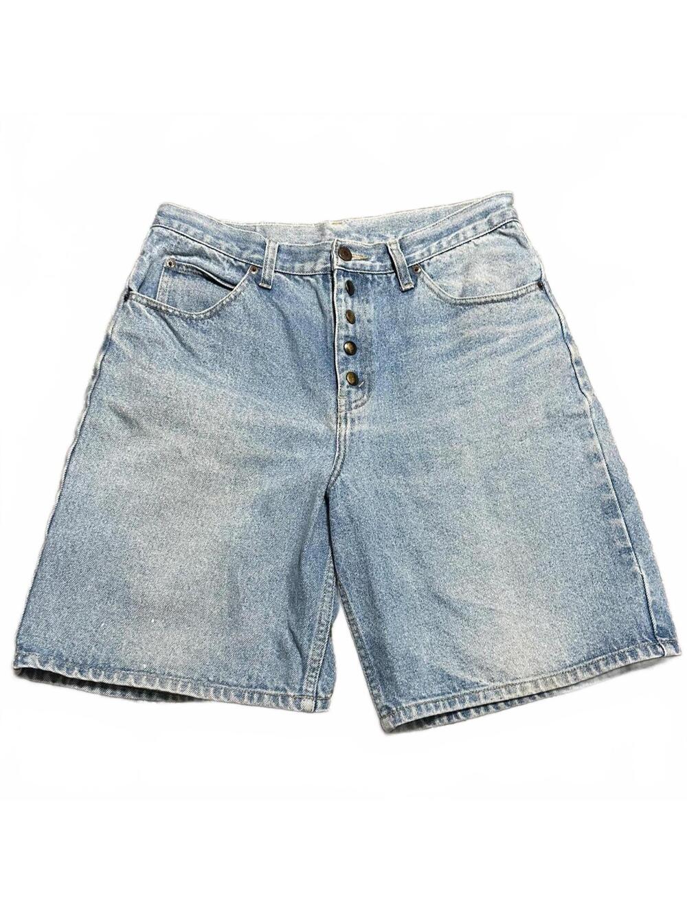 Vintage Highwaisted Light Wash Jorts